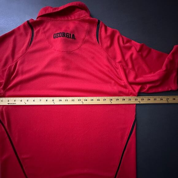 VTG Nike UGA Shirt Mens Large Red Y2k Sugar Bowl Polo Performance Preppy Dawgs - Picture 10 of 11